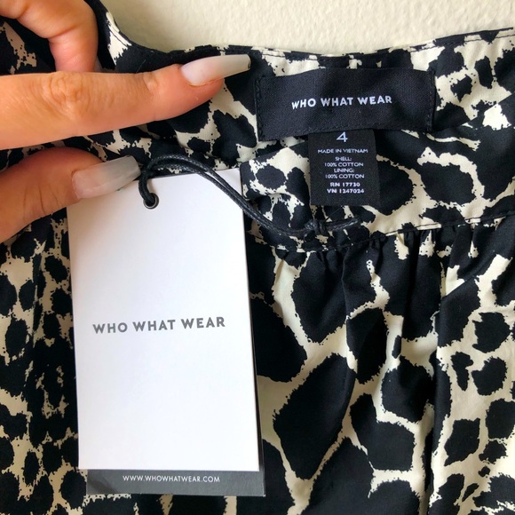 🤍🖤Who What Wear tiered midi skirt 🖤🤍 - Picture 3 of 3